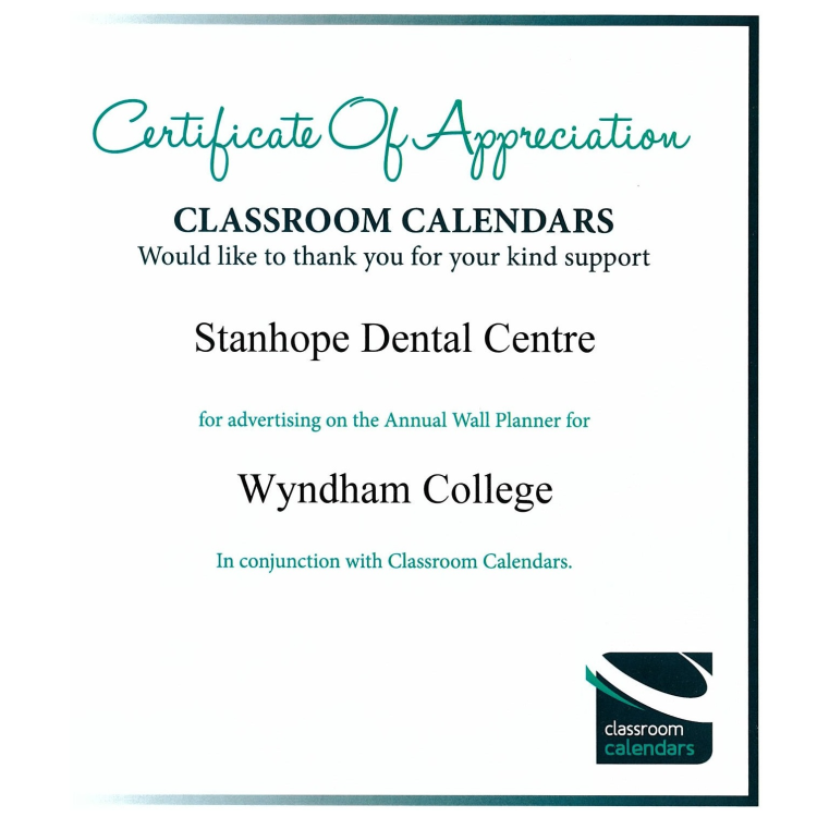 Cert Appreciation - Wyndam